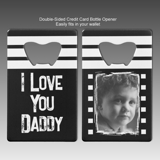 Customise 1 photo love you daddy white black (Creator Uploaded)