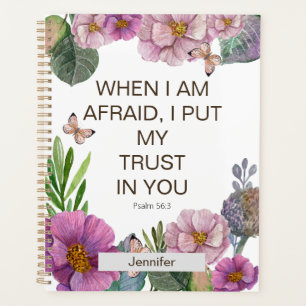 Customise 2024 JW Year Text Psalm 56:3 Planner