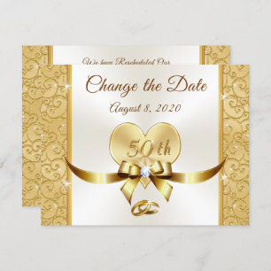 Customise 50th Anniversary Change the Date Cards