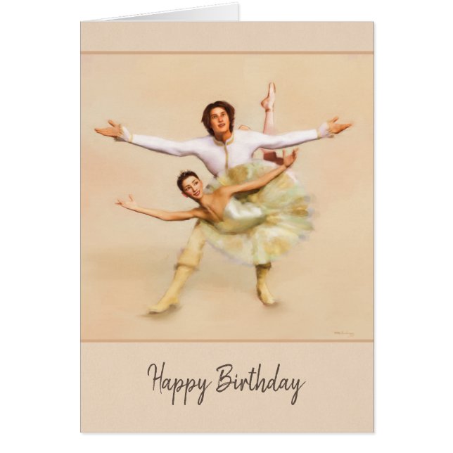 Customise a Beautiful Ballet Pas de Deux Art (Front)