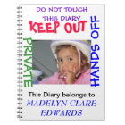 Customise a notebook Diary for your special girl