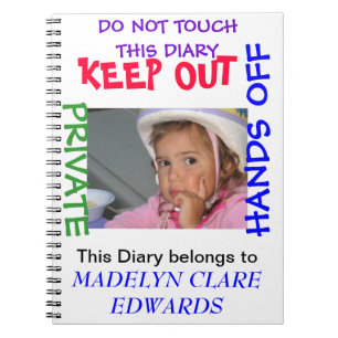 Customise a notebook Diary for your special girl