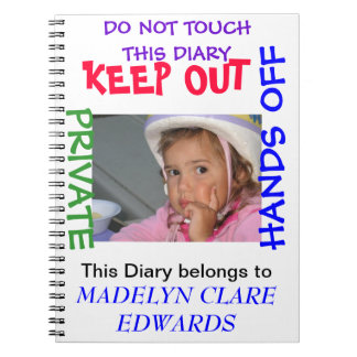 Customise a notebook Diary for your special girl