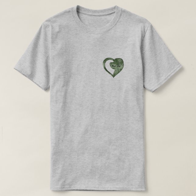 Customise-able Newf Dad Newf Head T-Shirt (Design Front)