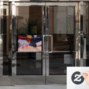 Customise Acupuncture Cupping Therapy Business 6 Window Cling