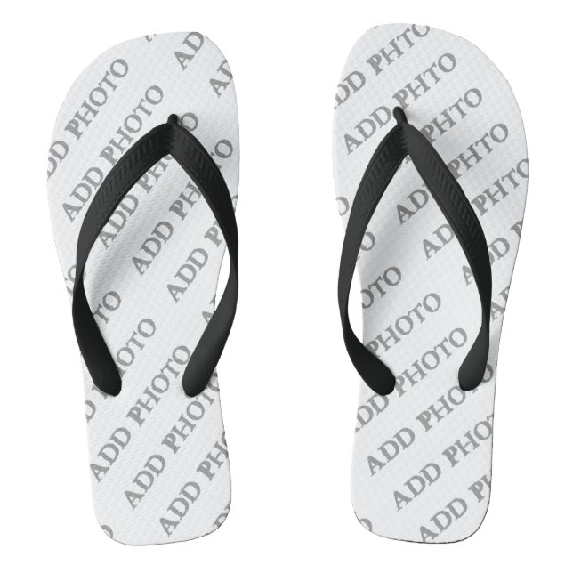 Customise Add Name Photo or Artwork Flip Flops (Footbed)