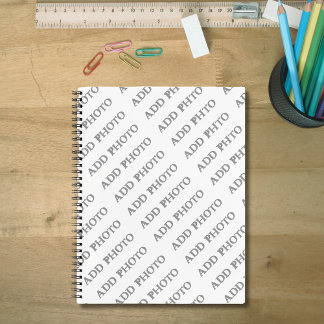 Customise Add Name Photo or Artwork Notebook