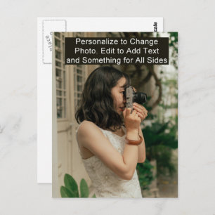 Customise Add Name Photo or Artwork Postcard