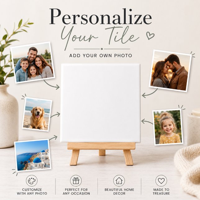 Customise Add Name Photo or Artwork Tile (Customize Add Name Photo or Artwork Ceramic Tile)