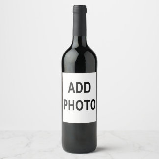 Customise Add Name Photo or Artwork Wine Label