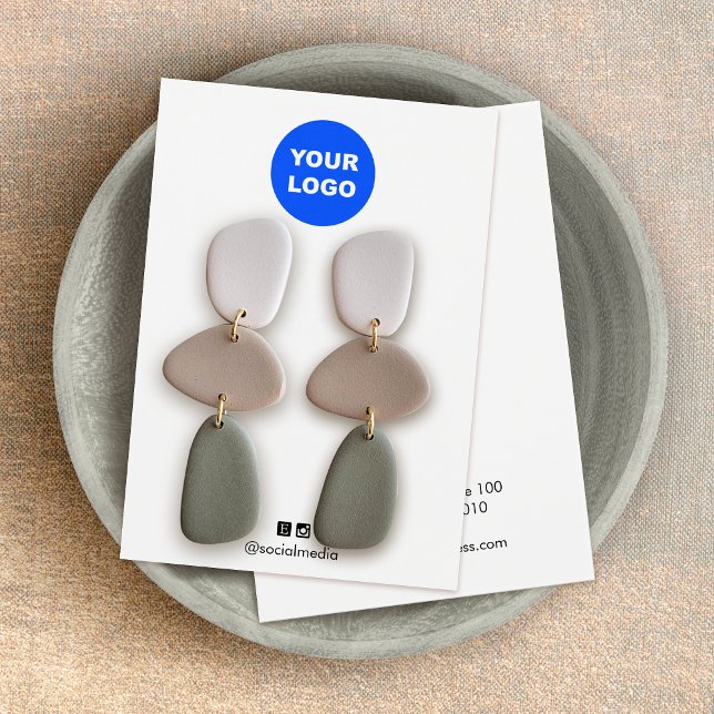 Customise  Add Your Logo Earring Display Card (Creator Uploaded)