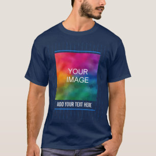 Customise Add Your Photo Company Logo Men's T-Shirt