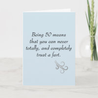 Customise Age Birthday Trust a Fart Humour