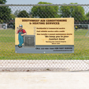 Customise Air Conditioning Heating HVAC Shop Banner