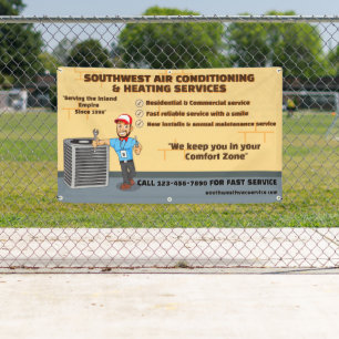 Customise Air Conditioning Heating HVAC Shop Banner