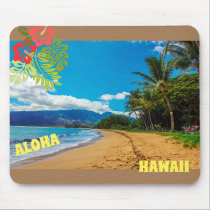 Customise Aloha Hawaii Tropical Mouse Mat