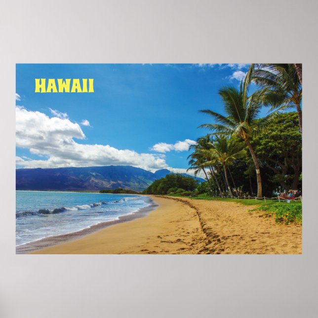 Customise Aloha Hawaii Tropical Poster (Front)