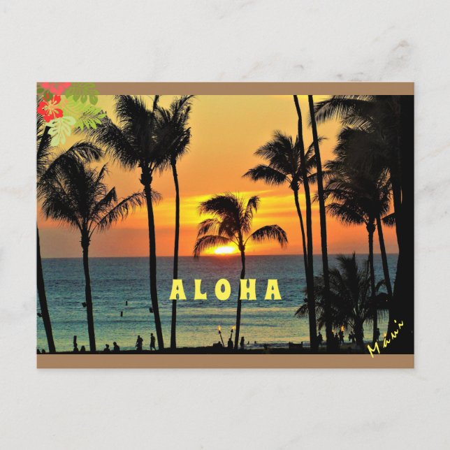 Customise Aloha - Maui Postcard (Front)