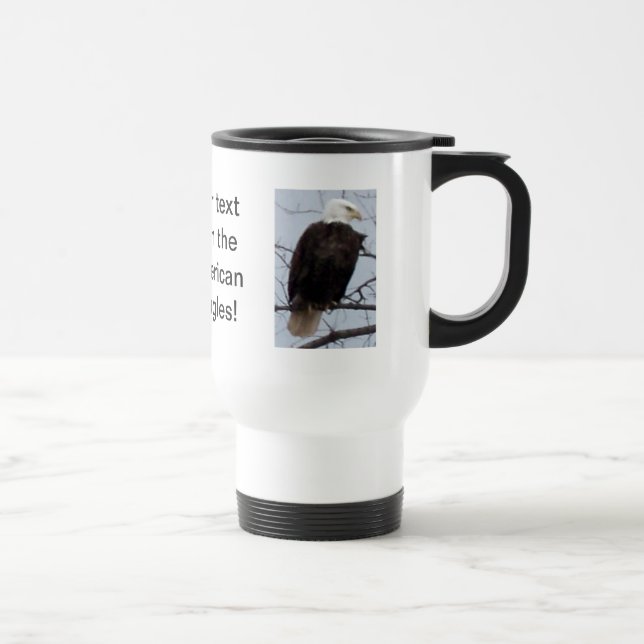 Customise American Bald Eagle Travel/Commuter Mug (Right)