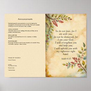 Customise and Download Church Bulletin Poster