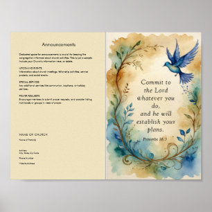 Customise and Download Church Bulletin Poster