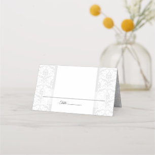 Customise Anniversary, Wedding, Occasion Damask Place Card