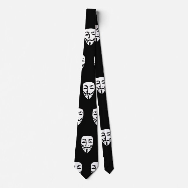 Customise Anonymous face party Tie (Front)