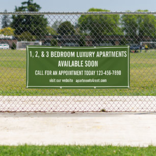 Customise Apartments For Rent Multi Coloured Small Banner