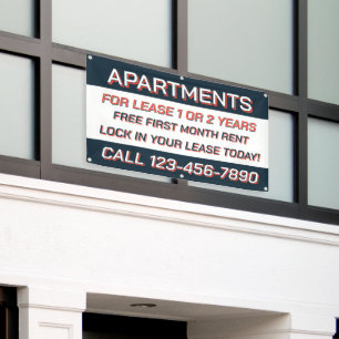 Customise Apartments For Rent or Lease Banner