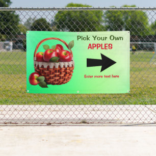 Customise Apples For Sale Pick Your Own Large Bann Banner