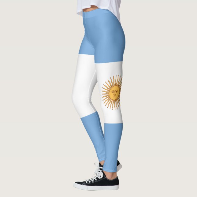 Customise Argentina National Flag Leggings (Left)