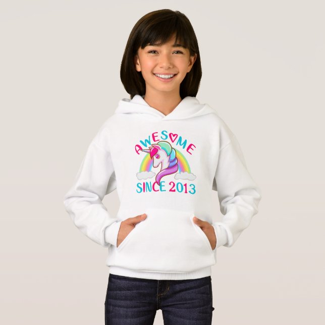 Customise Awesome Unicorn Since Her Birth Year (Front Full)