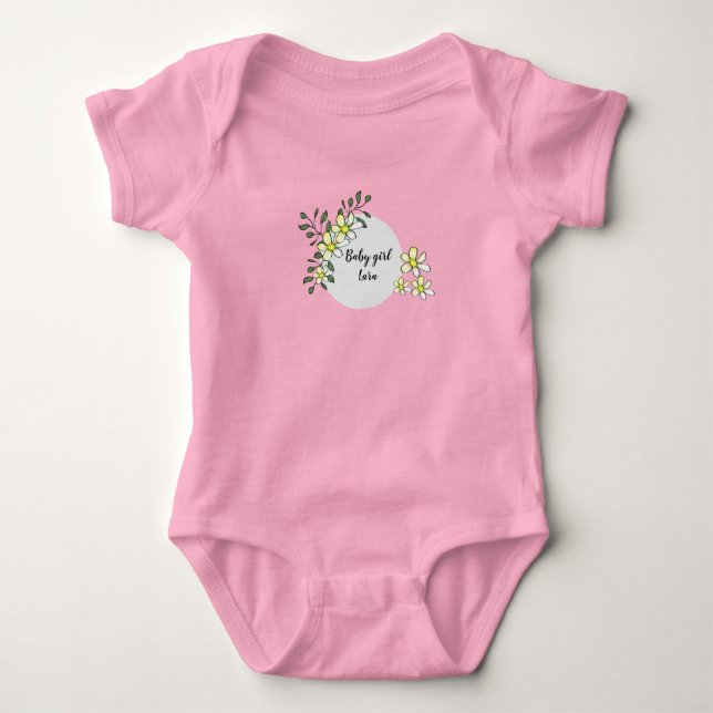 Customise baby girl bodysuit (Front)