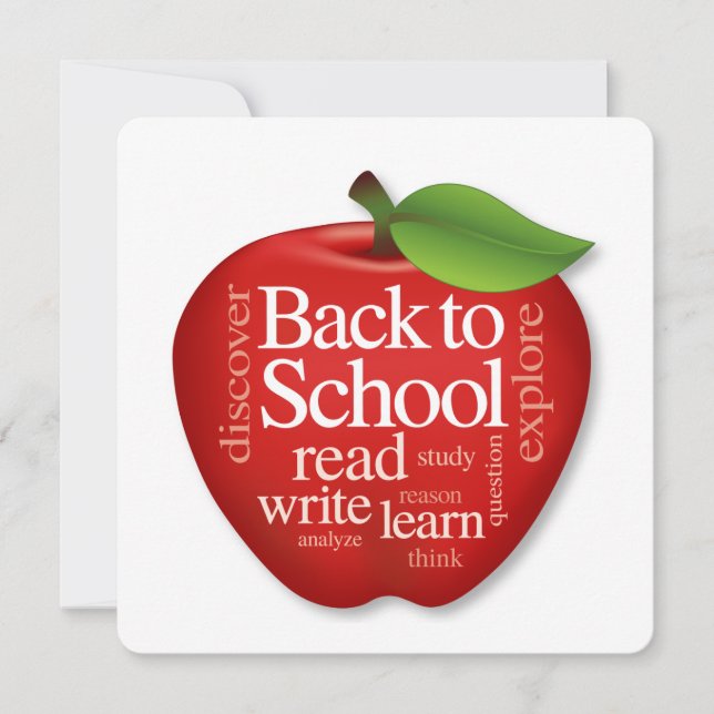 Customise Back to School Card (Front)