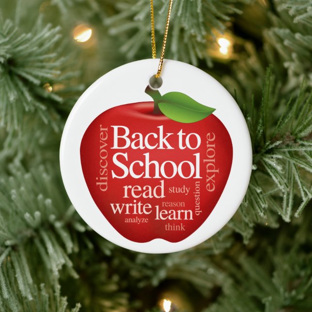 Customise Back to School  Ceramic Tree Decoration (Tree)