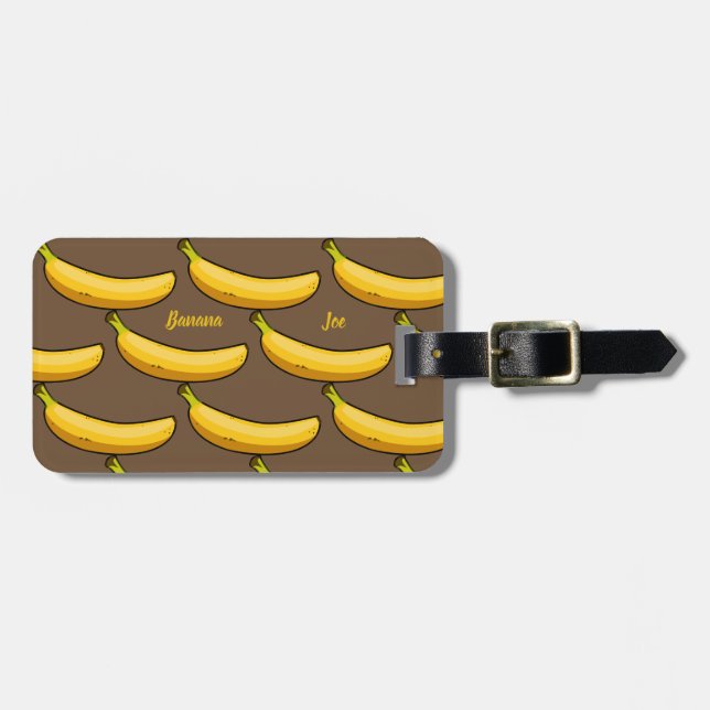 Customise Banana Luggage Tag (Front Horizontal)
