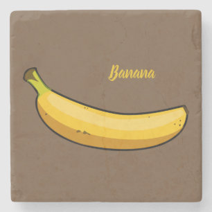 Customise Banana Stone Coaster