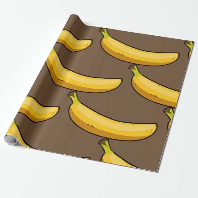 Customise Banana Wrapping Paper (Unrolled)