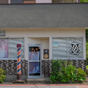 Customise Barber Shop Business Advert Window Cling