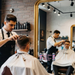 Customise Barber Shop Poles Barber Station Mirror Window Cling