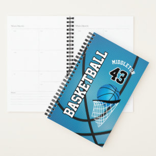 Customise Basketball - Blue Planner