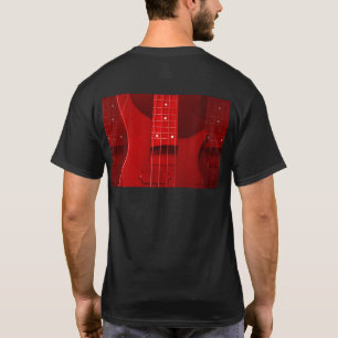 Customise Bass Guitar Trendy Black Colour Template T-Shirt