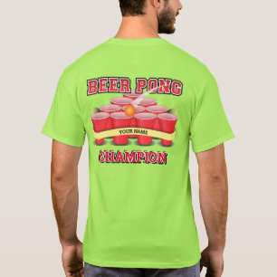 Customise Beer Pong Champion Cups Pong Ball  T-Shirt