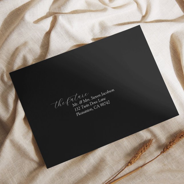 Customise Black and White Wedding  Envelope (Creator Uploaded)