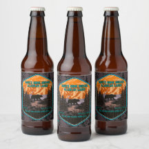 Customise Black Bear Nature Mountains Blue