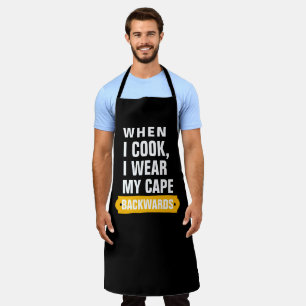 Customise Black Chef Personalise Meme Mens Womens Apron