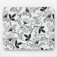 Customise Black Floral Pattern