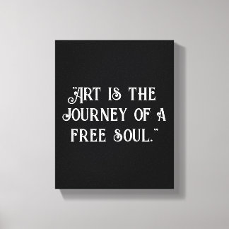 Customise Black white inspirational quote unique Canvas Print