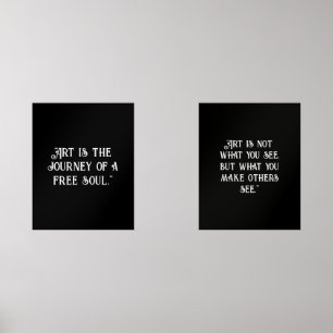 Customise Black Wihite Poster inspirational quotes