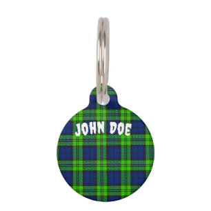 Customise Blackwatch Plaid Tartan Pet Tag